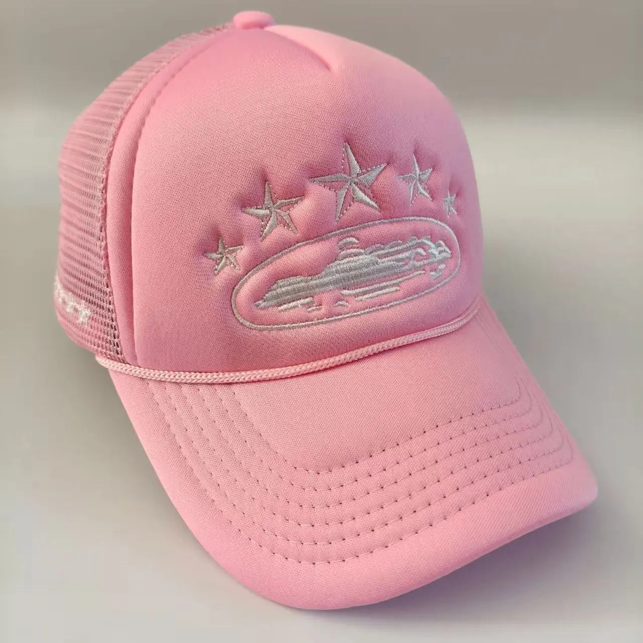 Five Star Embroidered Cotton Mesh Hat Men's Trendy Retro Baseball Hat
