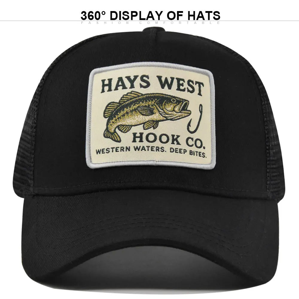 High Quality Fishing Embroidery Baseball Cap