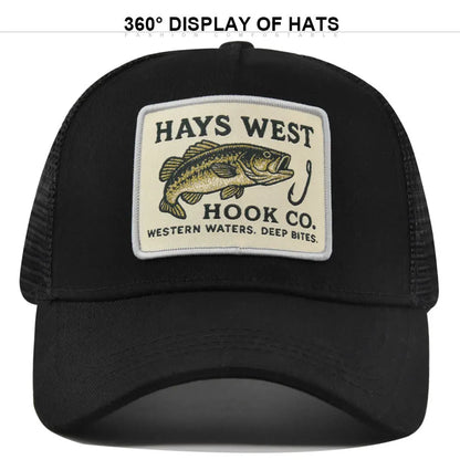 High Quality Fishing Embroidery Baseball Cap