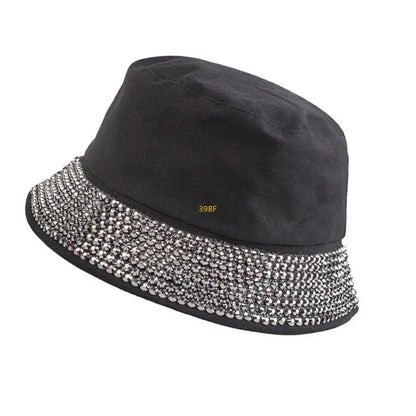 Unisex Bucket Hat Rhinestones Blingbling Fisherman Hat