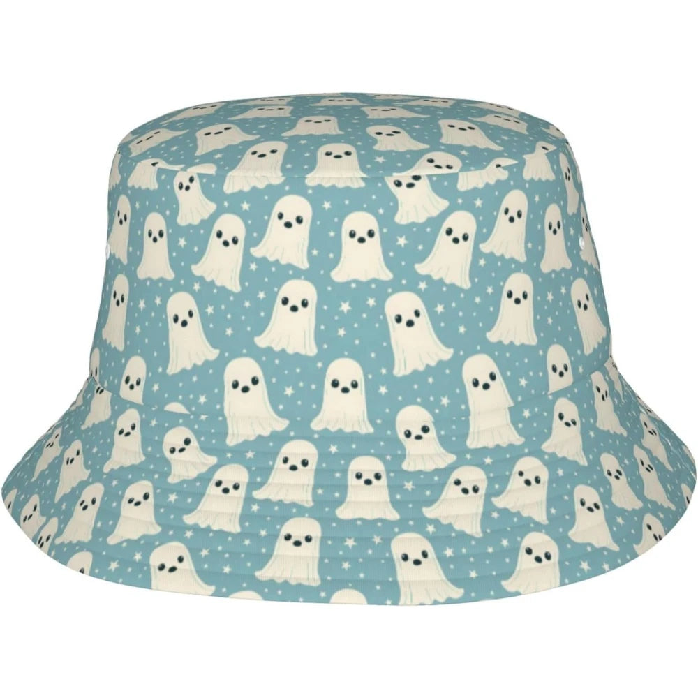 Halloween Bucket Hat Funny Ghost Hat