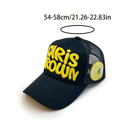Mesh Breathable Baseball Cap Summer Stitching Letter