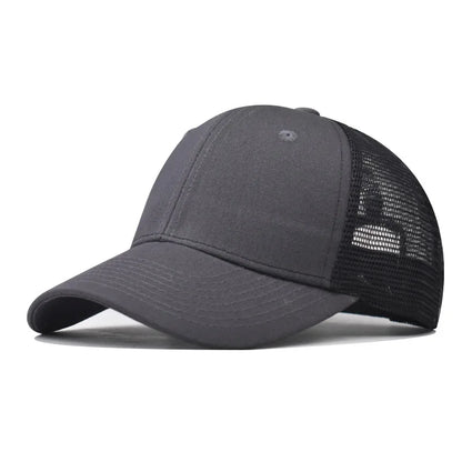Baseball Cap Adult Net Cap Shallow Curved Eaves Hat Unisex Hip Hop Fitted Cap