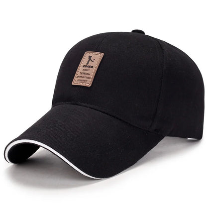 Fashion Leather Label Baseball Cap