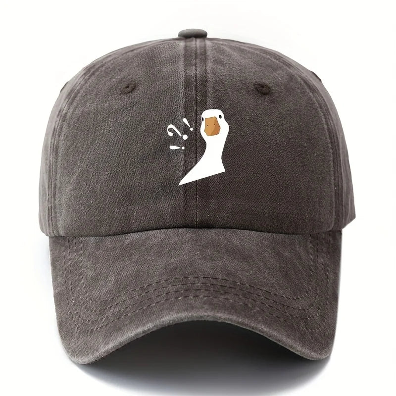 Cute Duck Pattern Printed Baseball Hat