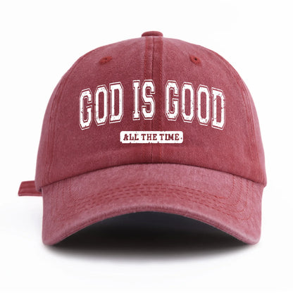 GOD IS GOOD Printed Baseball Hat Simple, Casual, Fashionable