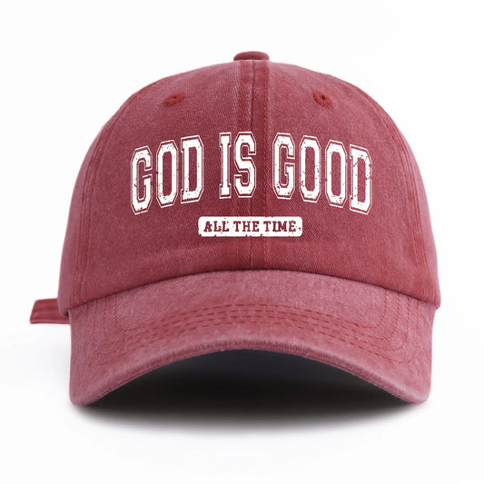 GOD IS GOOD Printed Baseball Hat Simple, Casual, Fashionable