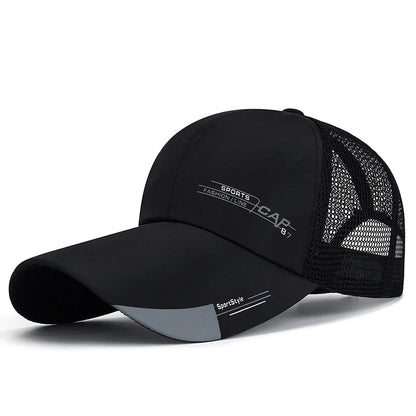 New Quick Dry Mesh Baseball Cap Outdoor Sports Breathable Hat For Men Women