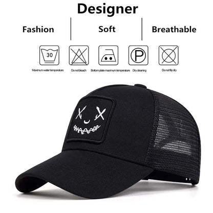 Unisex Ghost Face Embroidery Baseball Caps