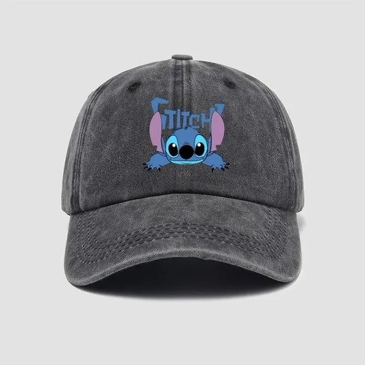Stitch Casual Hat Kawaii Cartoon Anime Figure Baseball Caps