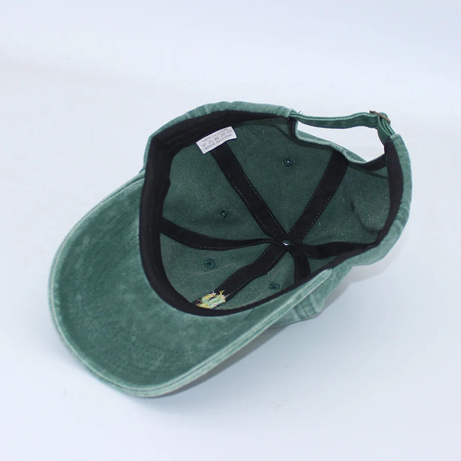 Mini Cactus Embroidery vintage soft Baseball caps Men Women