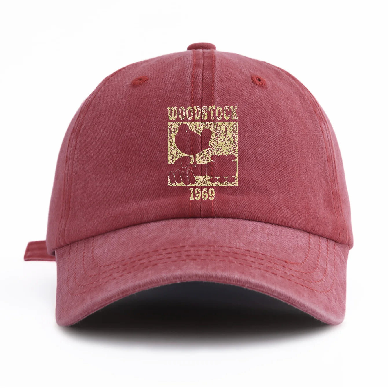 WOODSTOCK Print Washed Baseball Cap For Adults