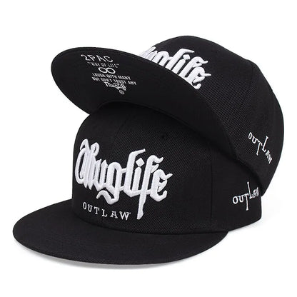 Fashion Fastball CAP ThugLife Embroidery HipHop Baseball Cap Snapback Hat