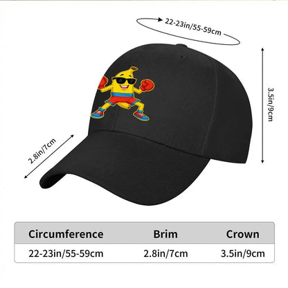 Boxing Banana Graphic Baseball Cap
