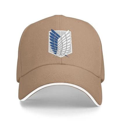 Attack on Titan Print Sandwich Baseball Caps