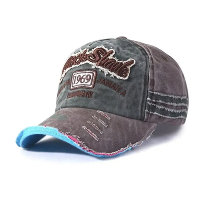 Embroidery Baseball Caps Men Women Retro Washed Cotton