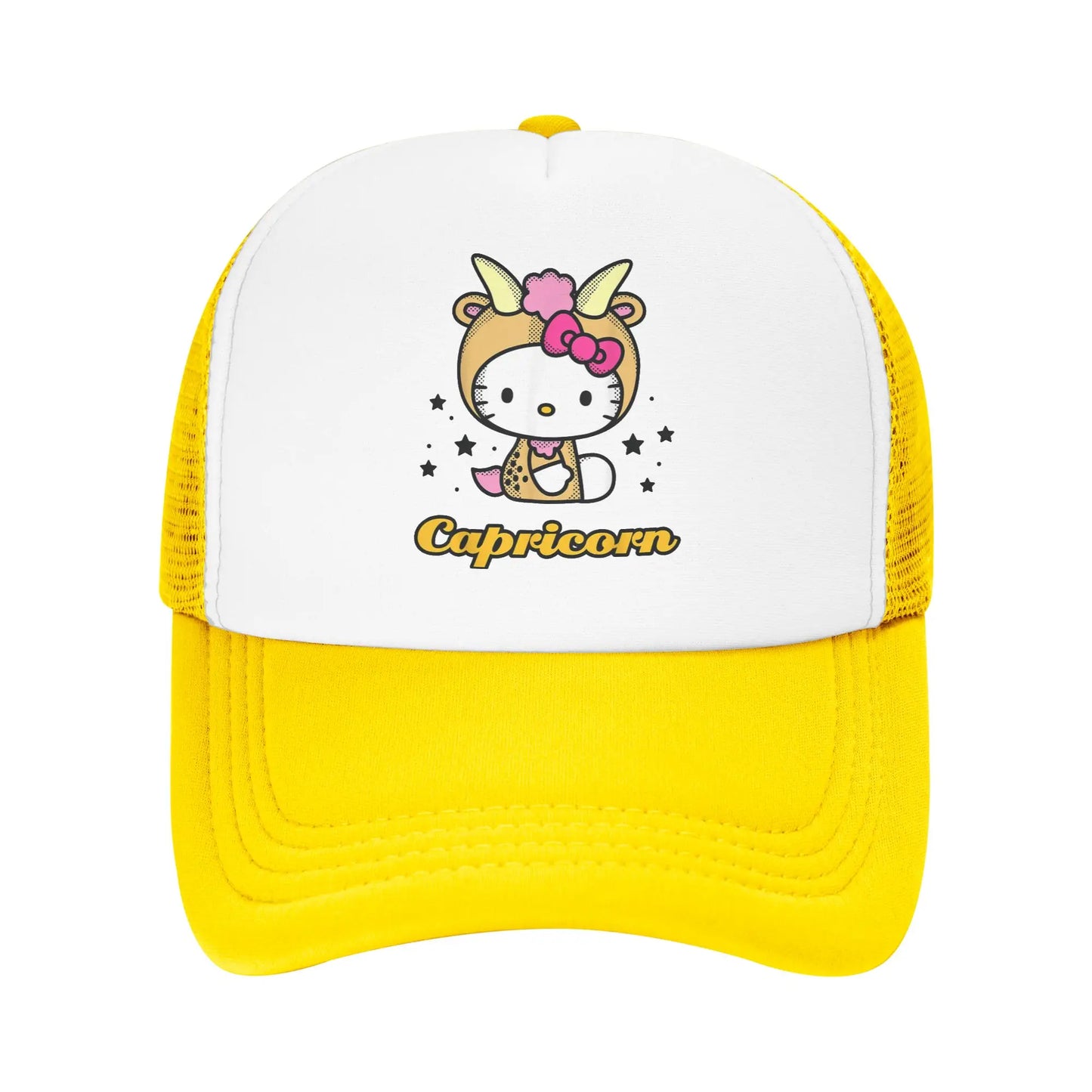 Hello Kitty Zodiac Capricorn Trucker Hats Mesh Baseball Cap