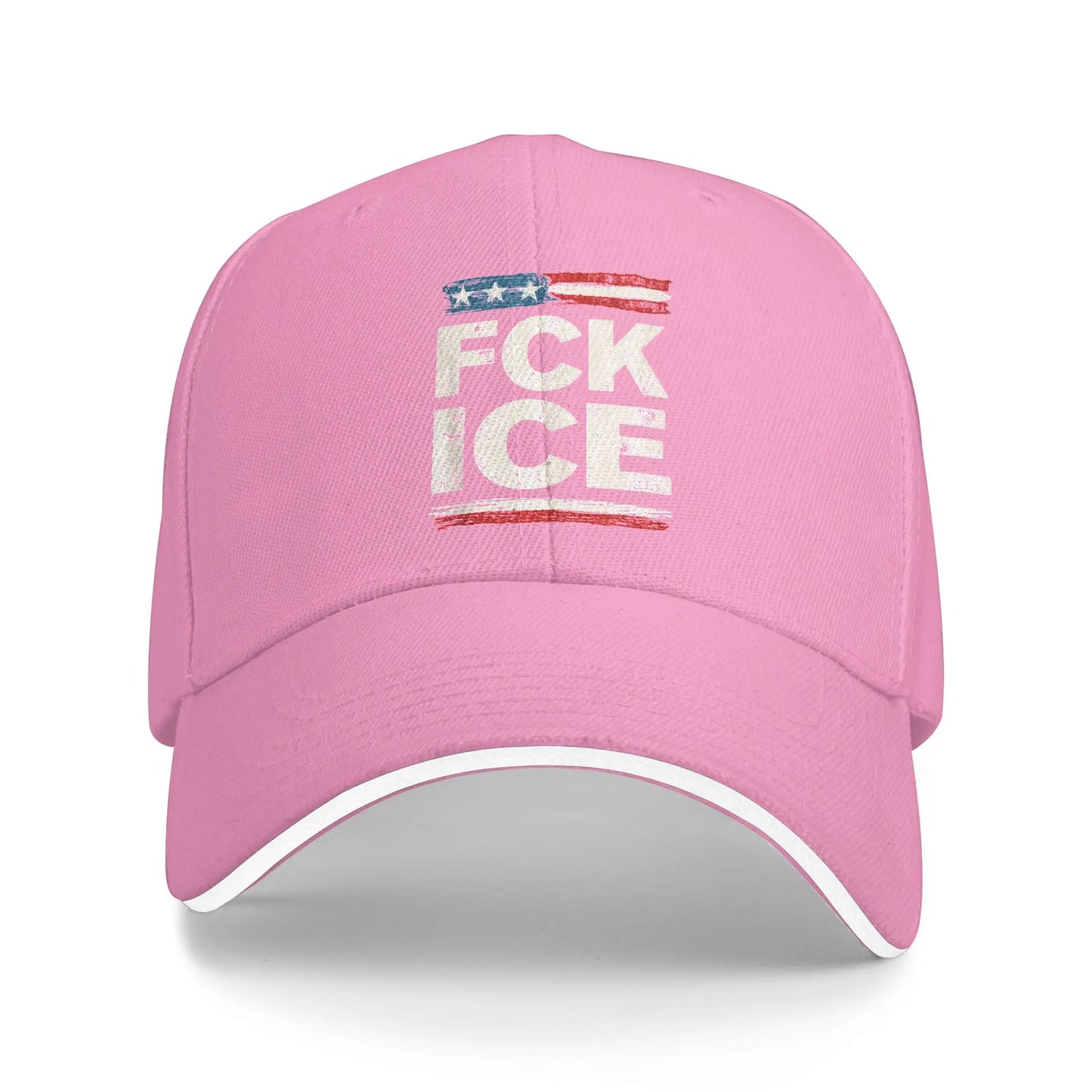 Retro Vintage F ICE US Flag Distressed Baseball Cap