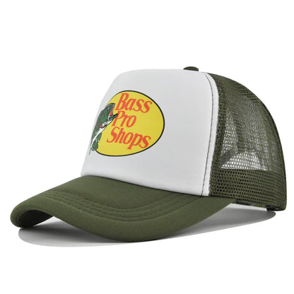 Bass Football Mesh Baseball Cap