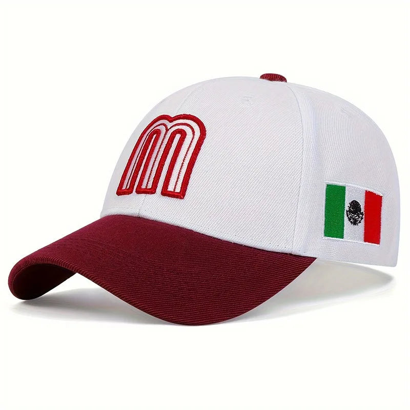 Baseball Hat Mexican Sports Hat Adjustable For Men And Women