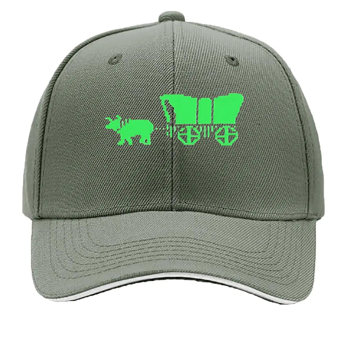 Retro 8 - Bit Pixel Ox Cart Vinyl Sticker Sandwich Baseball Cap