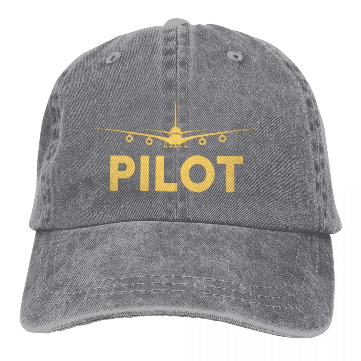 Washed Men's Baseball Cap Born To Fly Pilot