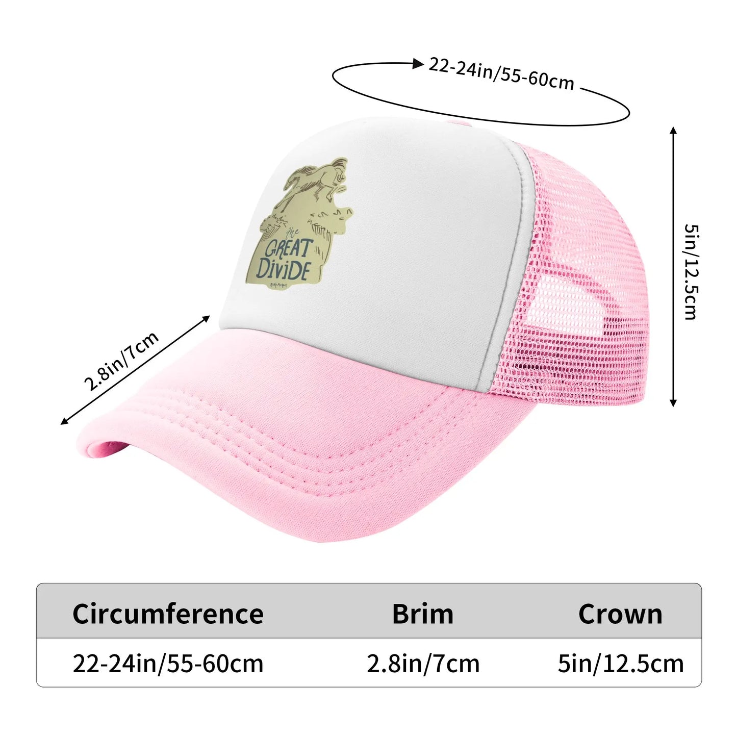 N-Noah Kahan The Great Divide Mesh Baseball Cap Men Women