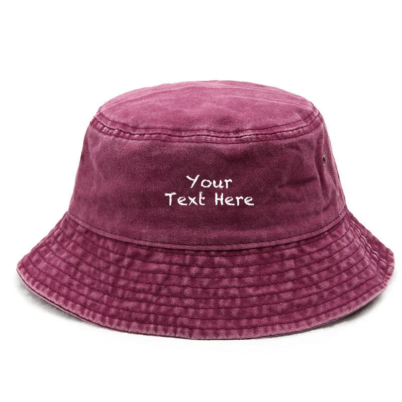Cotton Washed Bucket Hat Vintage Fishing Hat For Men Women