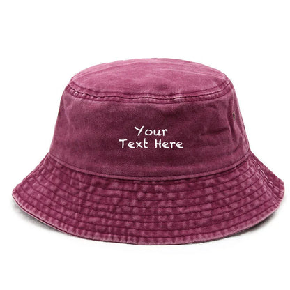 Cotton Washed Bucket Hat Vintage Fishing Hat For Men Women