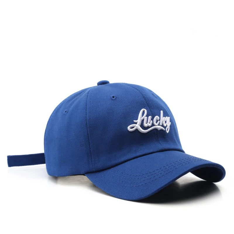 Lucky Embroidery Casual Baseball Cap For Women Men