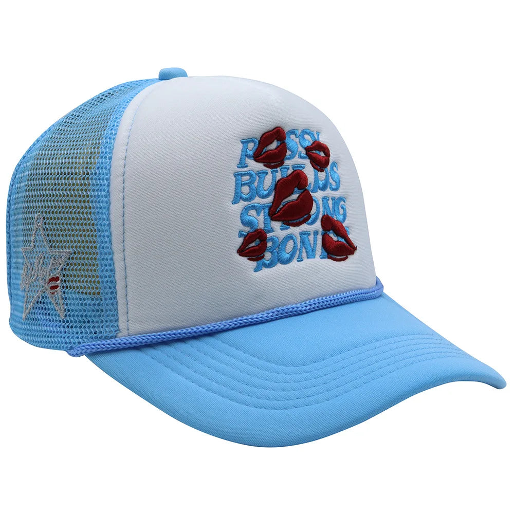 American Style Letters Lip Embroidered Baseball Hats Men Women