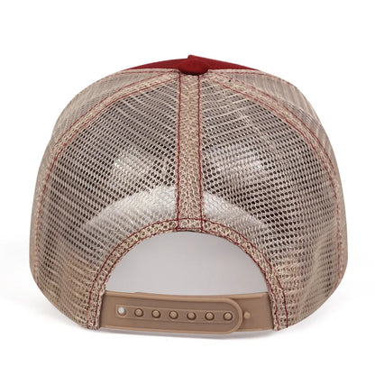 5 Pane Mesh Baseball Cap Adult Hip Hop Curved Snapback Hats