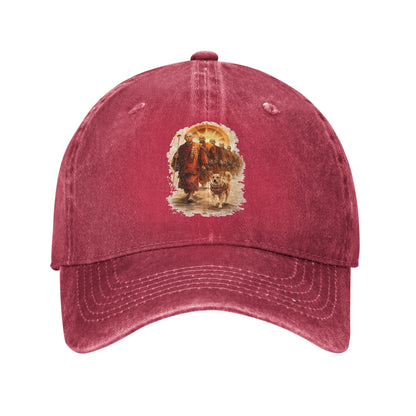 Summer Aloka Dog Walk for Peace Buddhist Monk & Dog Baseball Cap
