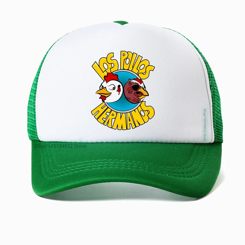 Los Pollos Hermanos Funny Breaking Bad Mesh Baseball Cap