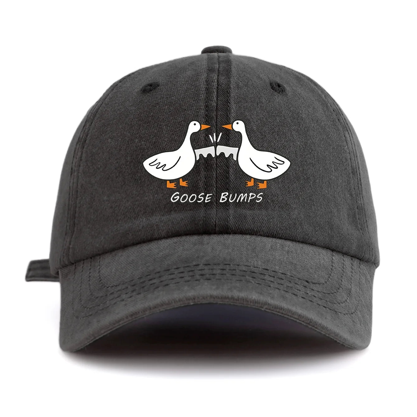 GOOSE BUMP Print Washed Baseball Cap For Adults