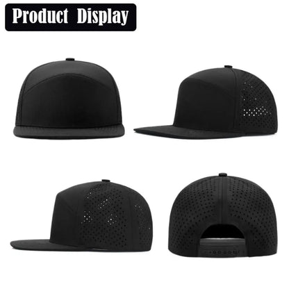 High Quality Solid Color Snapback Cap Adjustable Breathable Hip-Hop Hat Visor Hat Unisex