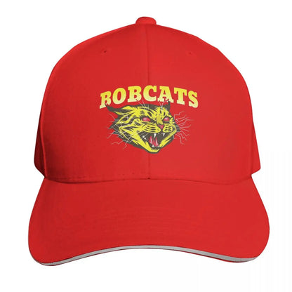 Bobcats Sports Team Badge Art Logo Cap Fashion Casual Baseball Caps