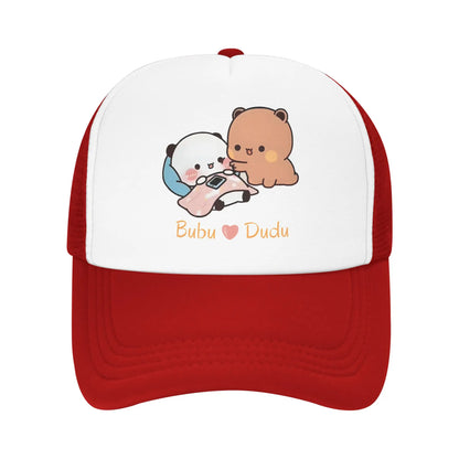Bubu Dudu Cozy Time Warmth And Love Mesh Baseball Cap Men Women
