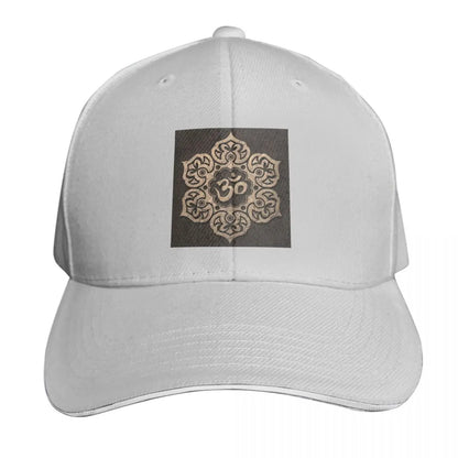 Om Yoga Lotus Flower Buddhist Lotus Meditation Cap Casual Baseball Caps