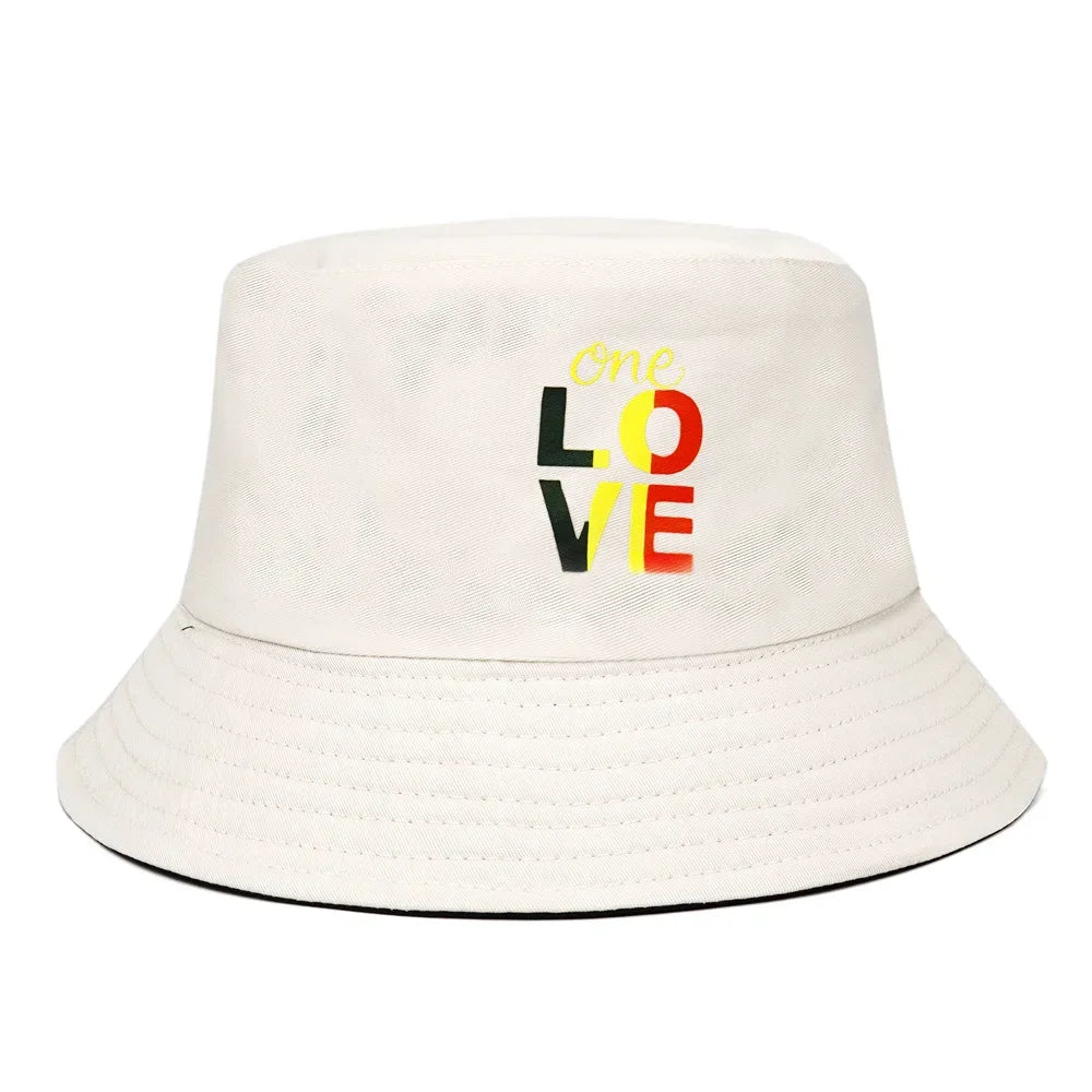 Spring Summer ONE LOVE Letter Bucket Hat For Men Women