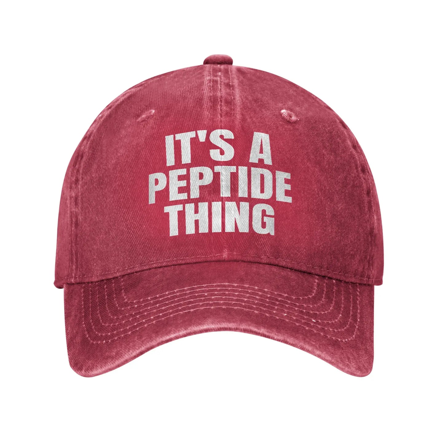 It's a Peptide Thing Funny Biohacking Longevity Casual Baseball Cap
