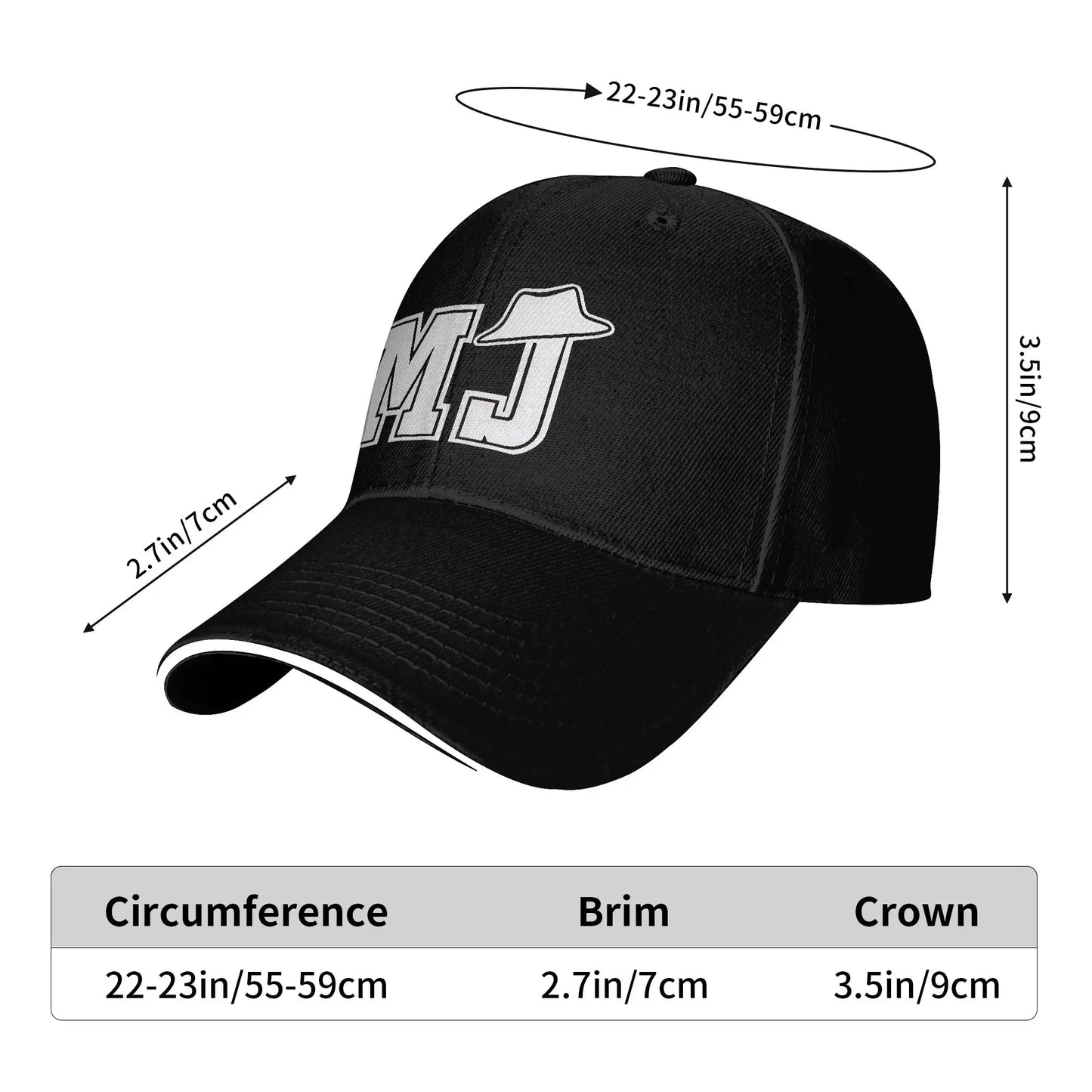 King of Pop M-Michael J-Jackson Casual Baseball Cap