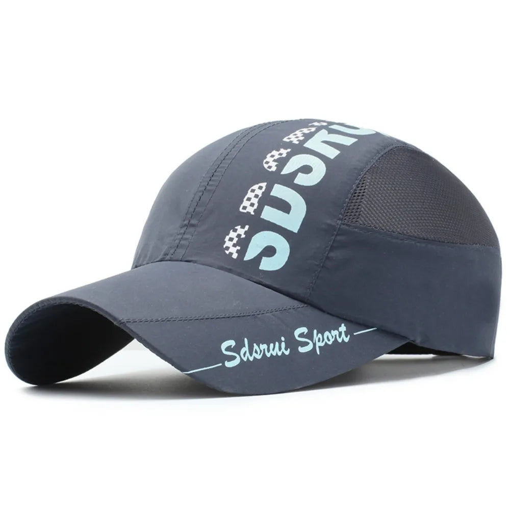 Fashion Wide Brim Mesh Baseball Cap Breathable Quick-drying Peaked Cap