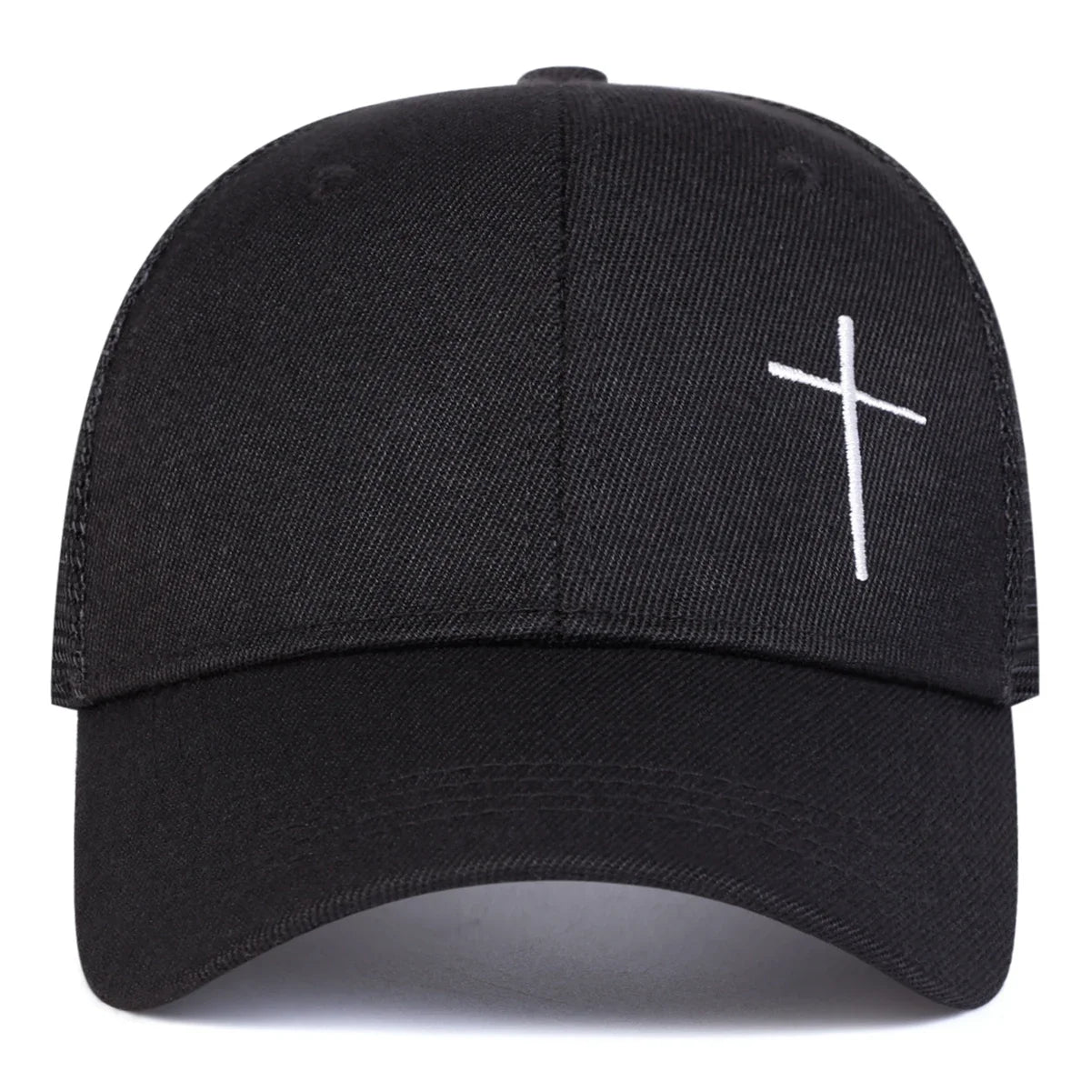 Unisex Cross Embroidery Baseball Caps