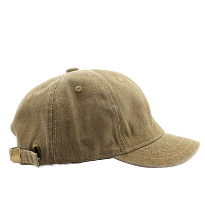 Fashion Solid Color Short Brim Baseball Cap