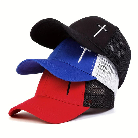 Fashion Hip Hop Baseball Mesh Cap Cross