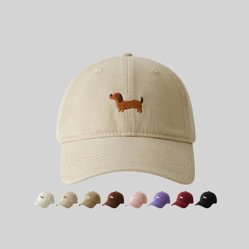 Dachshund Embroidery Baseball Hat For Men Women