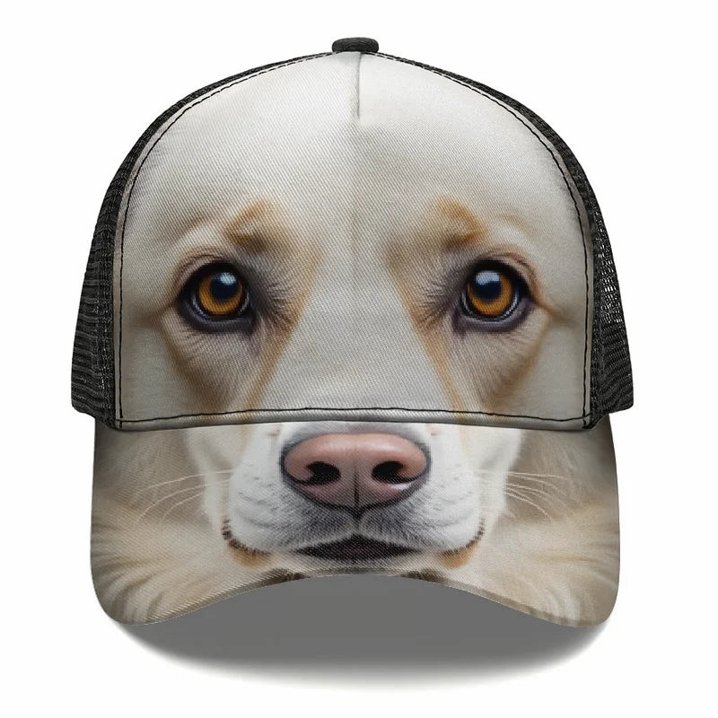 Atlas Mountain Dog Aidi Custom Flat Brim Cap Sun Hat Baseball Hat
