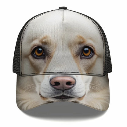 Atlas Mountain Dog Aidi Custom Flat Brim Cap Sun Hat Baseball Hat