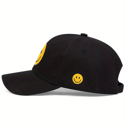 Unisex Smiling Face Embroidery Baseball Caps